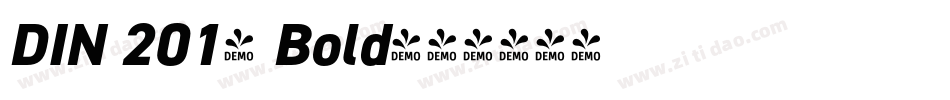 DIN 2014 Bold字体转换